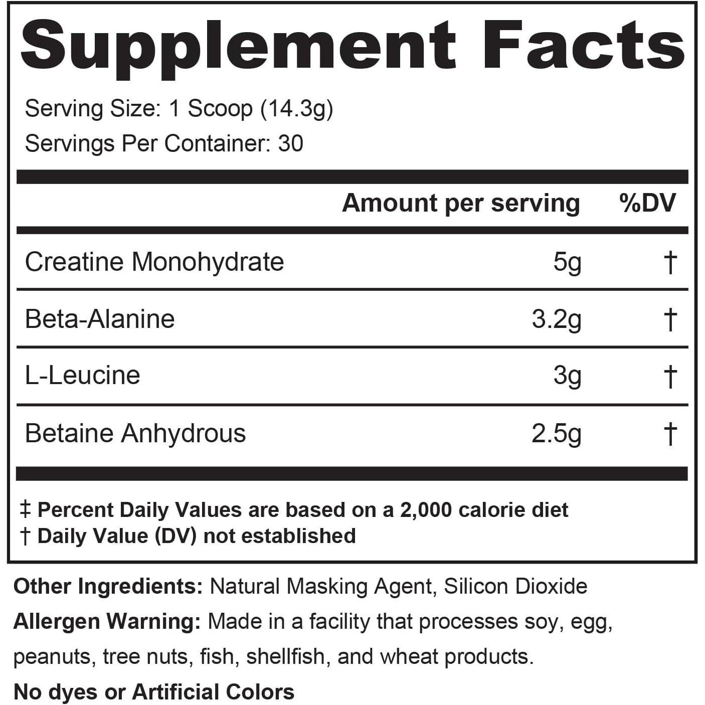 Fundamentals Intra or Post Workout Recovery Drink: 4 Key Ergogenic Aids 30 Servings