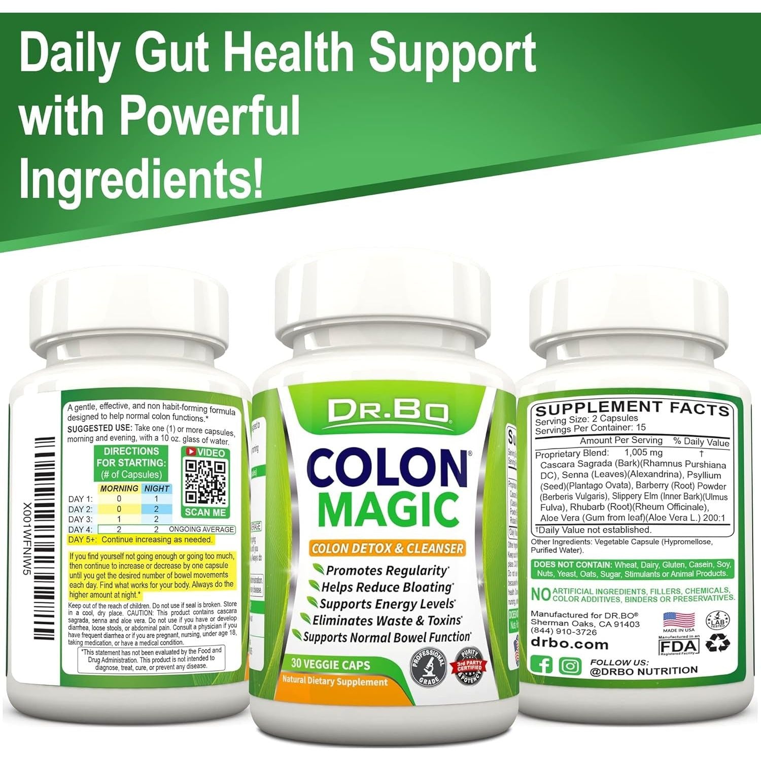 Colon Cleanse Detox Formula - Natural Bowel Cleanser Pills for Intestinal Bloating & Fast Digestive Cleansing