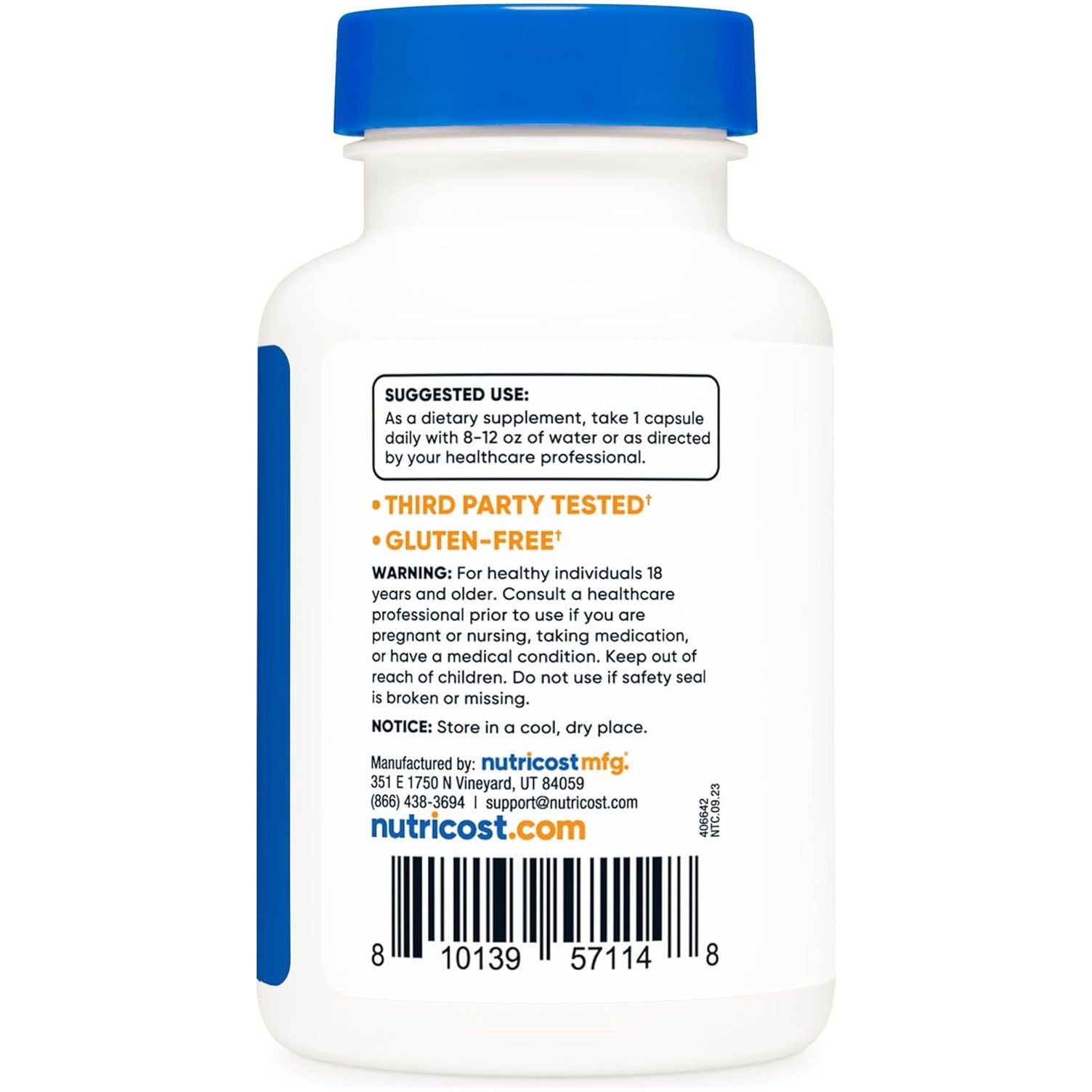 Nutricost Lactoferrin Capsules (60 Capsules, 300Mg) - 60 Servings