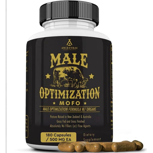 Ancestral Supplements Mofo, Supplements for Men, Support for Test and Energy Levels and Overall Men'S Health and Wellness 180 Capsules