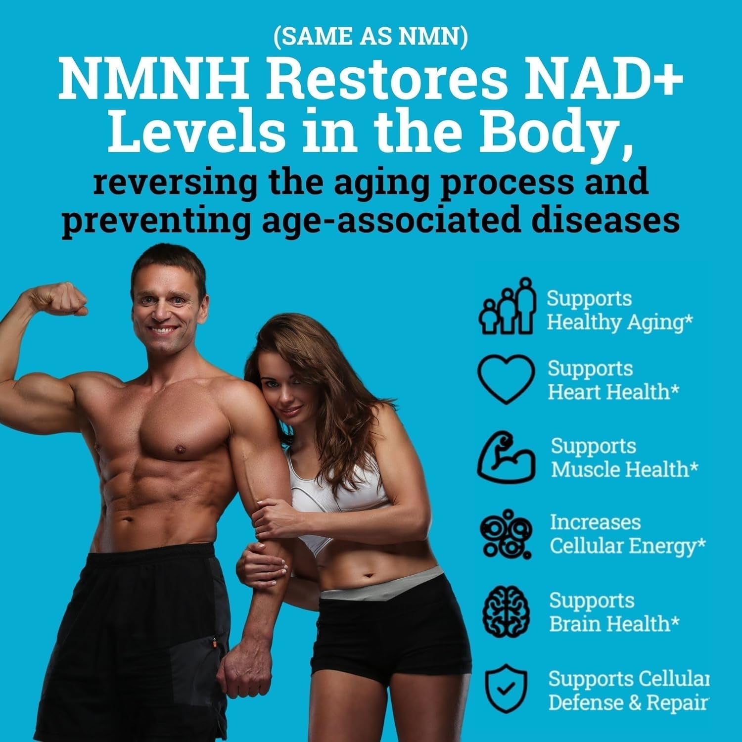 NMNH Supplement 250MG Pure Dihydro-Nicotinamide Mononucleotide for Anti-Aging & Energy