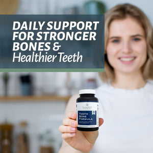 Tooth & Bone Formula - Bone Health Supplement with Calcium ,D3 + K2, 120 Capsules