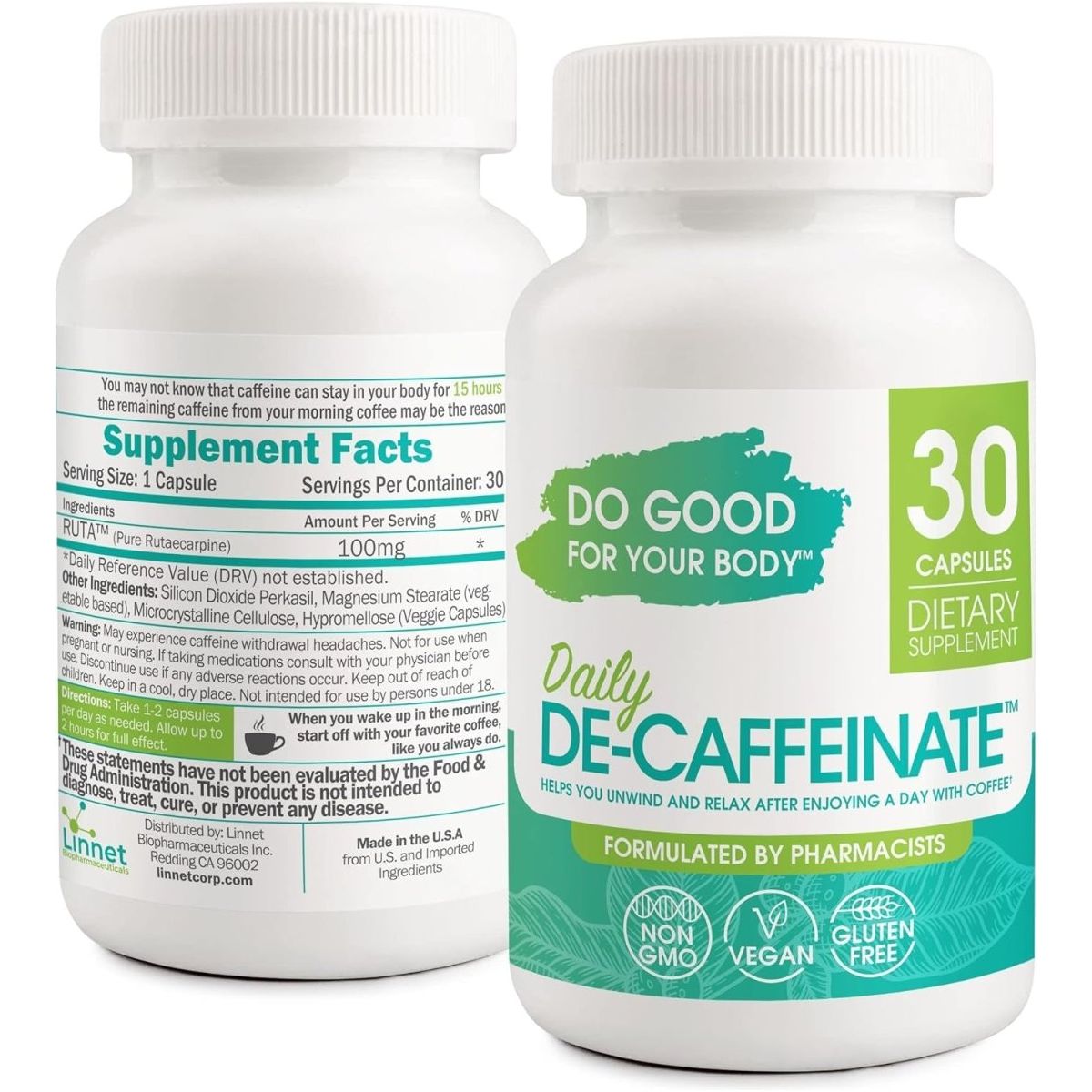 Daily De - Caffeinate Rutaecarpine Deep Sleep Aid for Coffee 30 Capsules - Suppviv
