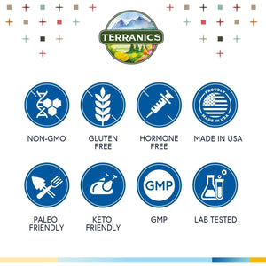 Terranics Multi Collagen Peptides Powder, Type I II III V X Hydrolyzed Collagen for Women+Men, 16Oz