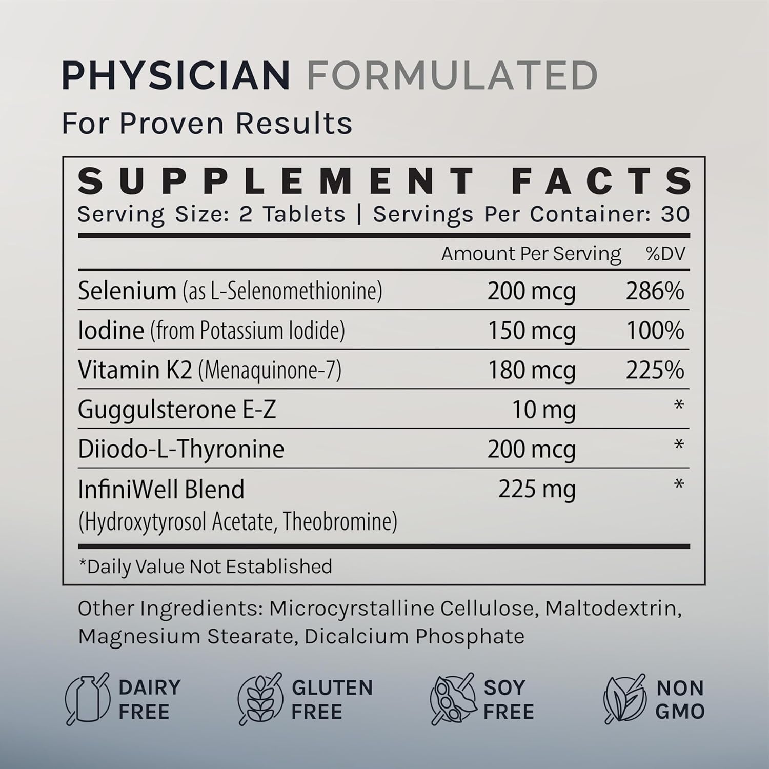 Thyroid Support+ for Women & Men, Hormone & Adrenal Support 60 Tablets 