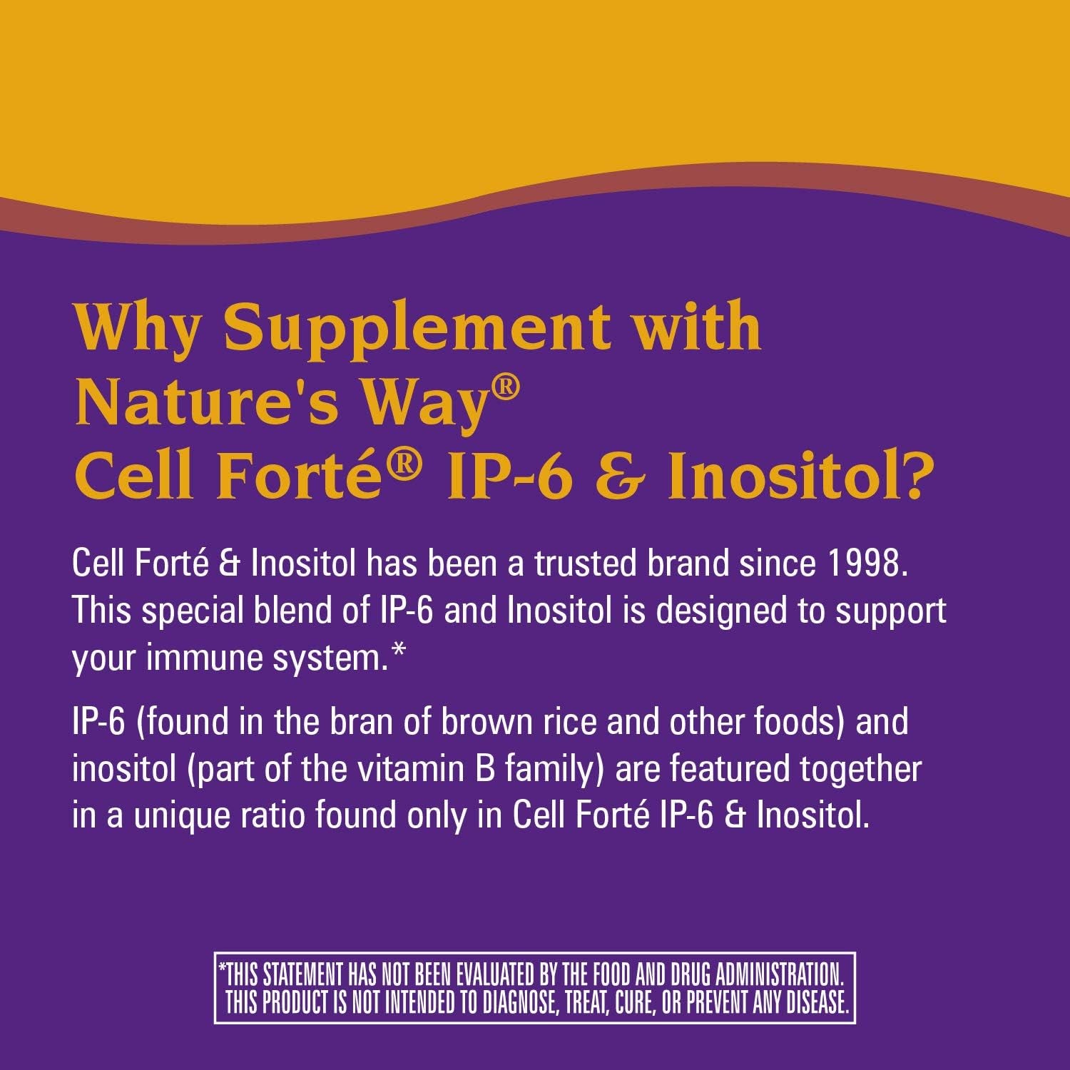 Nature'S Way Cell Forté IP-6 & Inositol Ultra-Strength Powder Supplement, Immune Support*, Citrus Flavored, 14.6 Oz