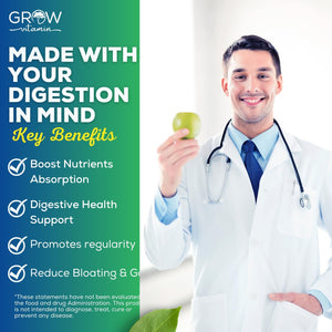 Grow Vitamin Original Gallbladder Formula, Made W/Purified Bile Salts & Ox Bile Digestive Enzymes 90 Capsules