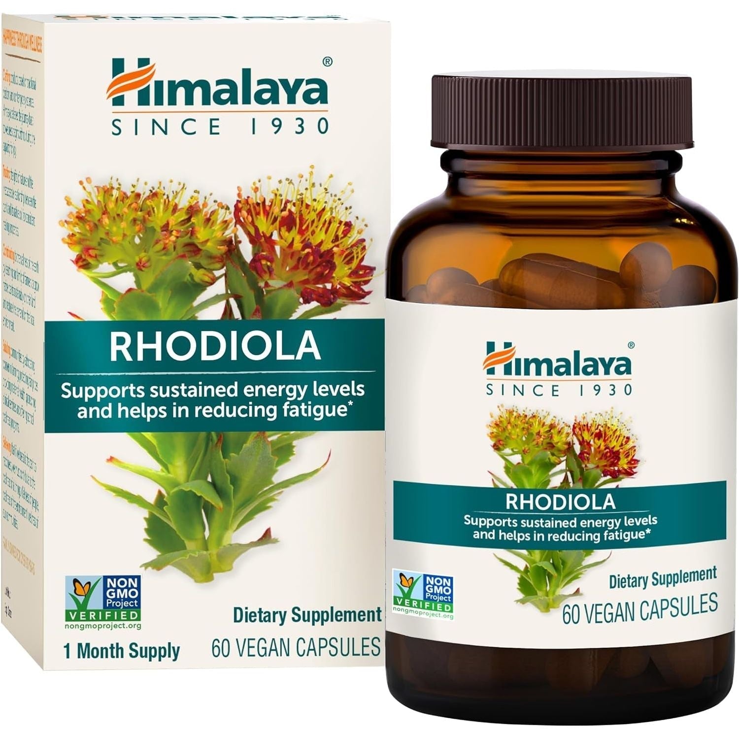 Himalaya Rhodiola Rosea for Energy and Stress and Exercise Endurance, 250 Mg, 60 Capsules