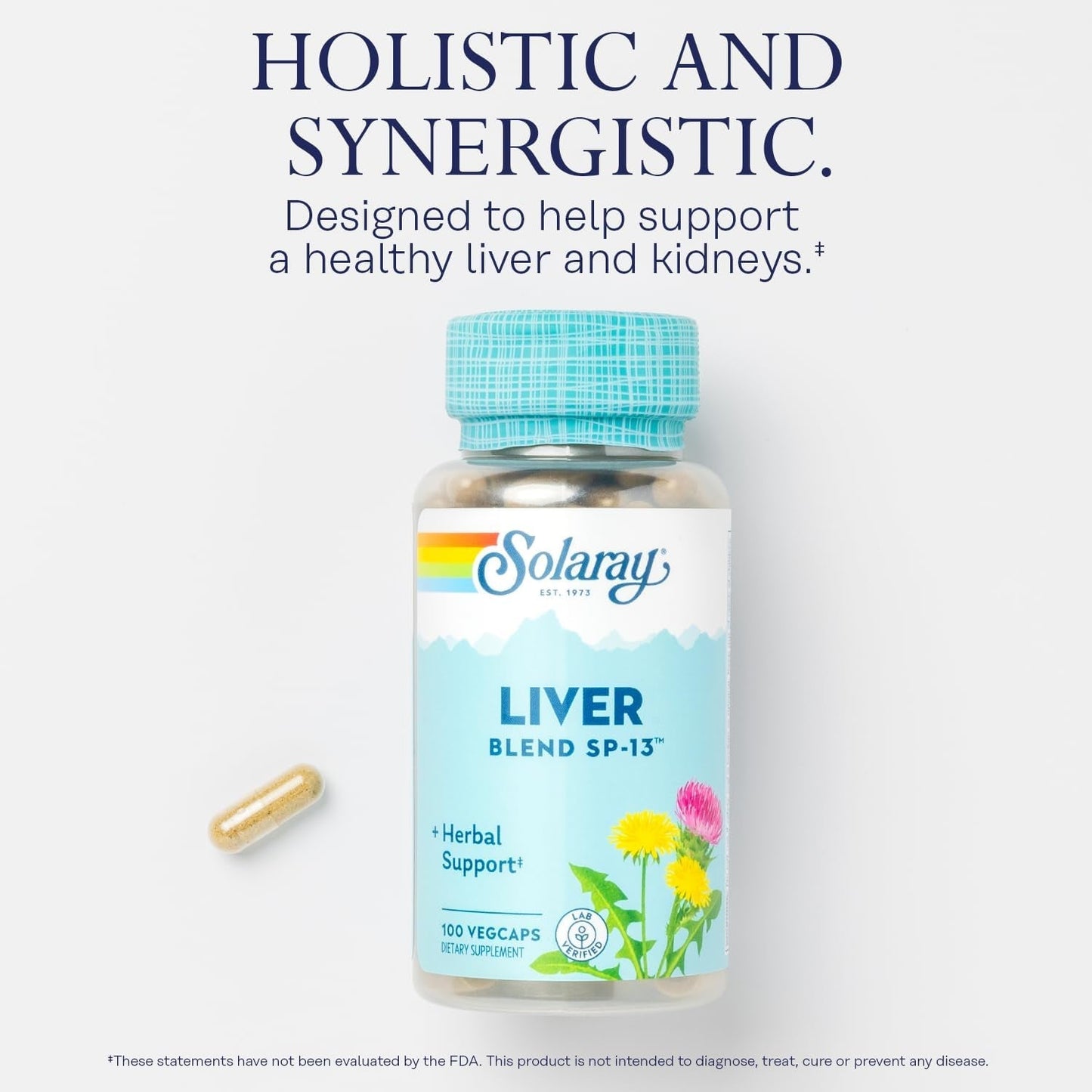 Solaray Liver Blend SP-13, Traditional Liver Support, 100 Servings,