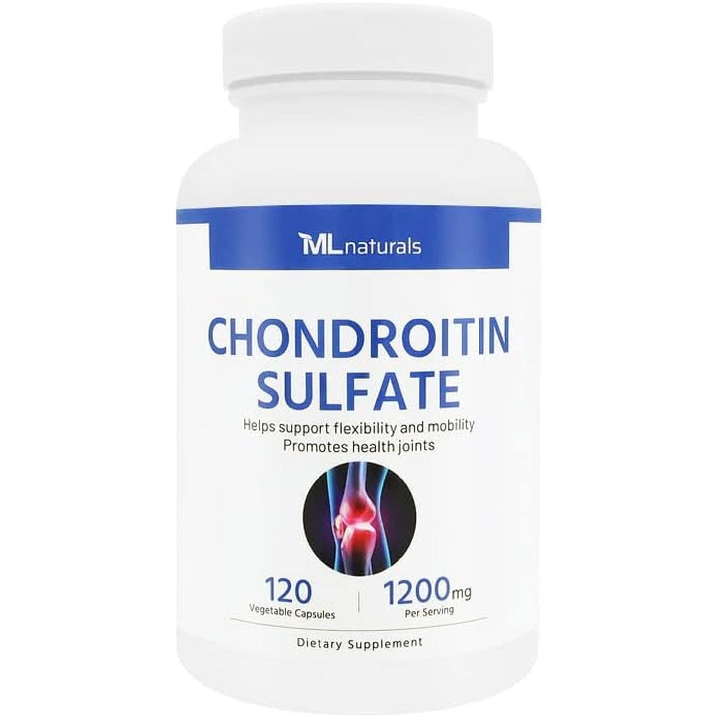 Chondroitin Sulfate 1200Mg 120 Vegan Capsules. 99% Purity Chondroitin. Joint Health.