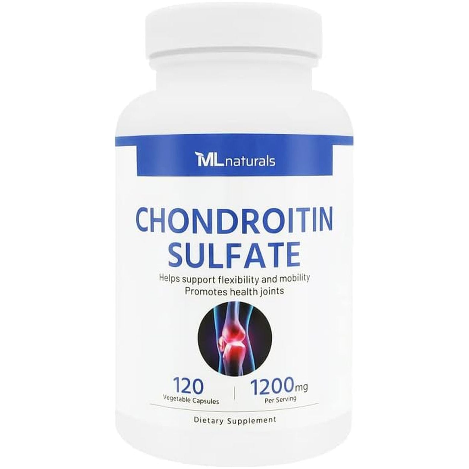 Chondroitin Sulfate 1200Mg 120 Vegan Capsules. 99% Purity Chondroitin. Joint Health.
