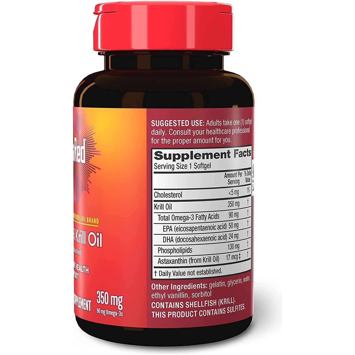 Megared - Omega-3 Krill Oil 350Mg Softgels (130 Count)