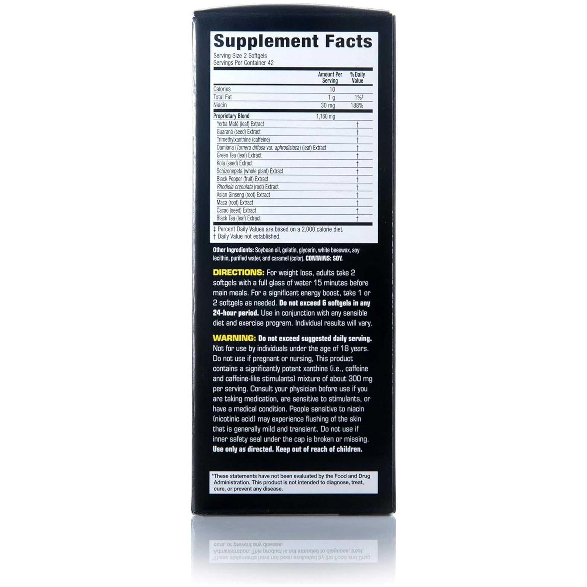 Zantrex Black - Weight Loss Supplement Pills - 84 Count