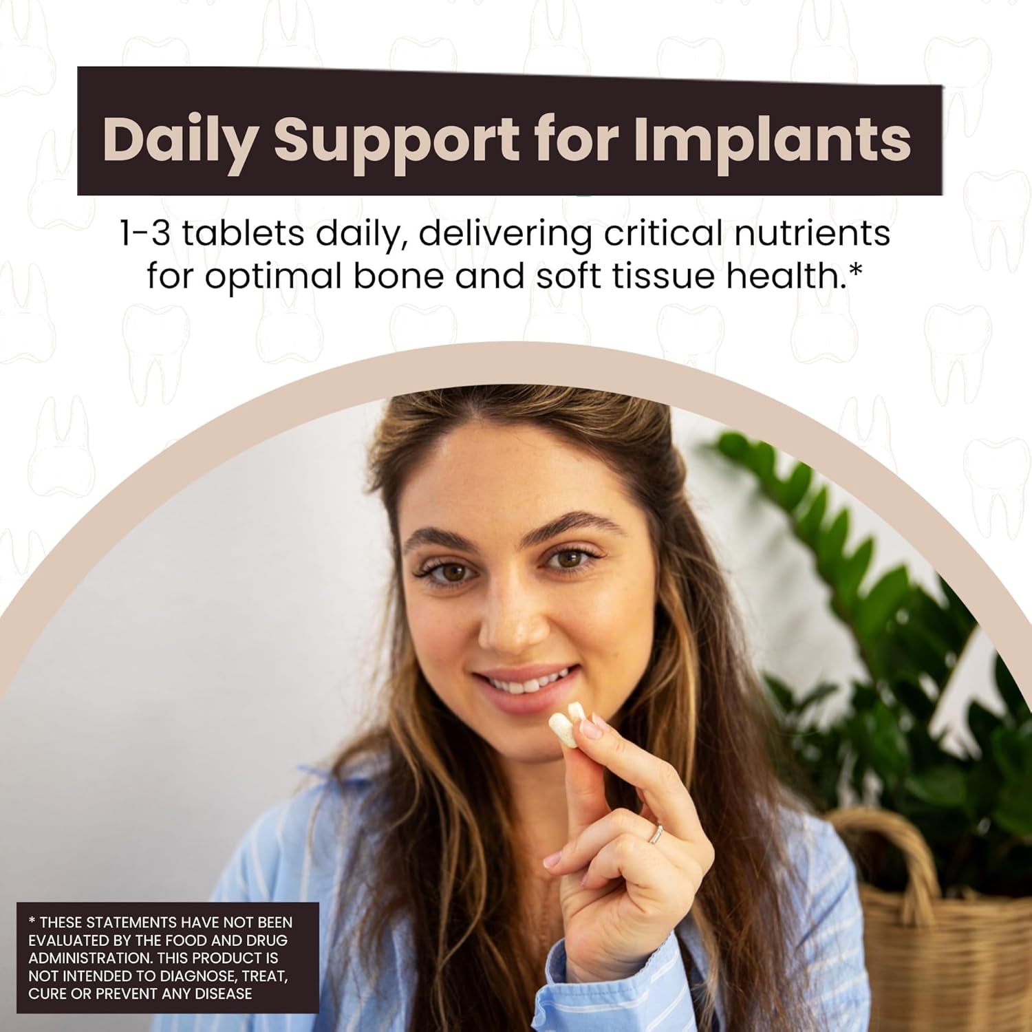 Bone-Tite Osseointegration Support Supplement to Promote Dental Implant Support | 90 Tablets