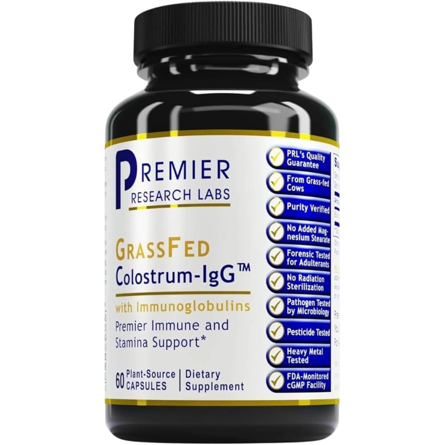 Premier Research Labs Colostrum-Igg - Bovine Colostrum Supplement for Immune Support*  60 Capsules