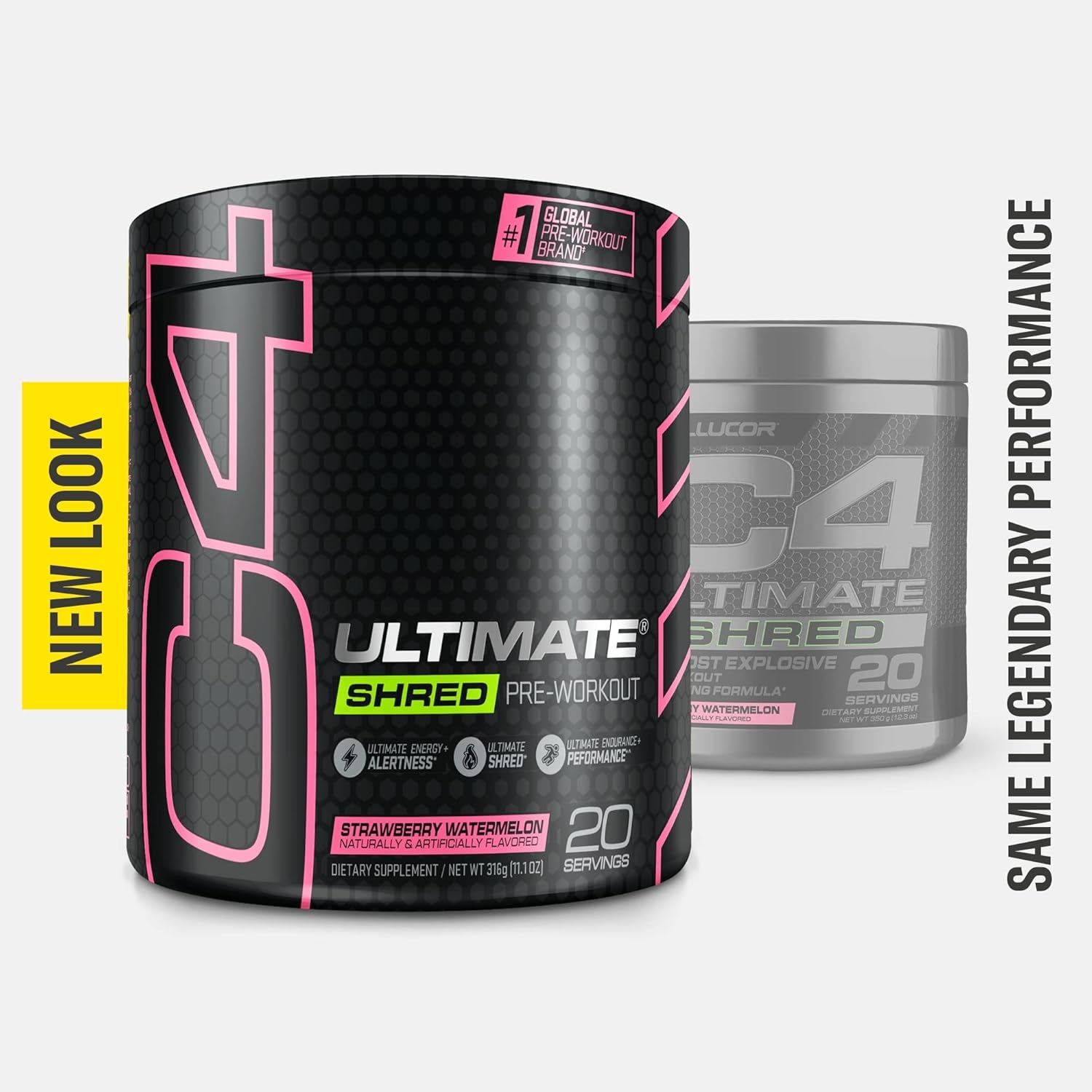 Cellucor C4 Ultimate Shred Pre Workout Powder, Strawberry Watermelon, 20 Servings