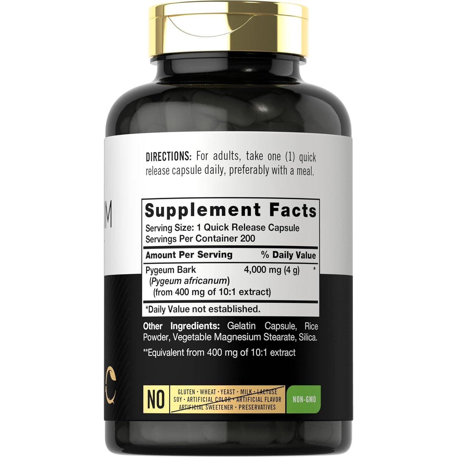 Carlyle Pygeum Africanum Bark | 200 Capsules | High Potency Extract