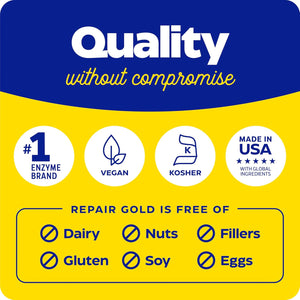 Enzymedica, Repair Gold, Supports Recovery and Helps Relieve Joint and Muscle Discomfort, 120 Count
