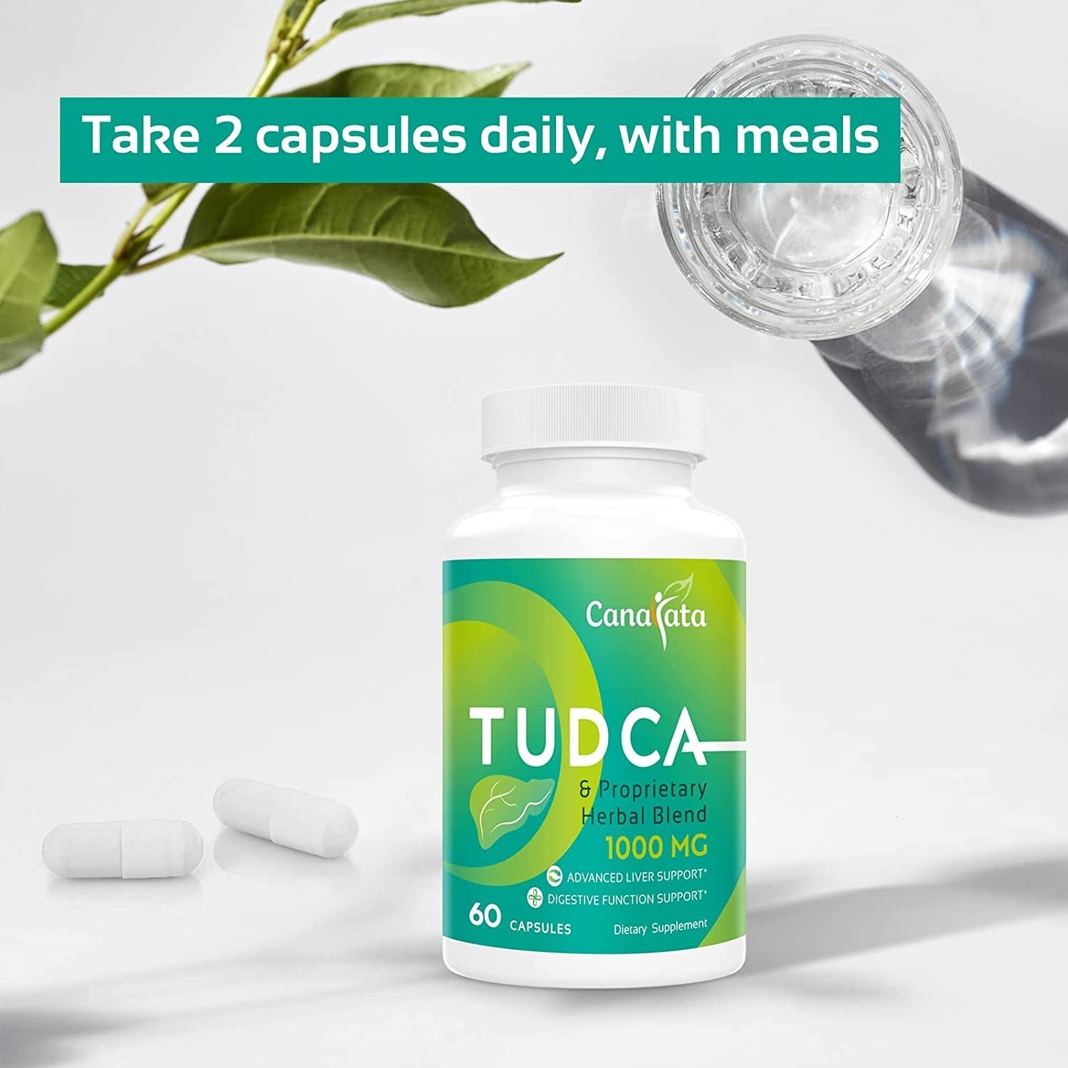 TUDCA Liver Support Supplements 1000Mg - 60 Vegan Capsules