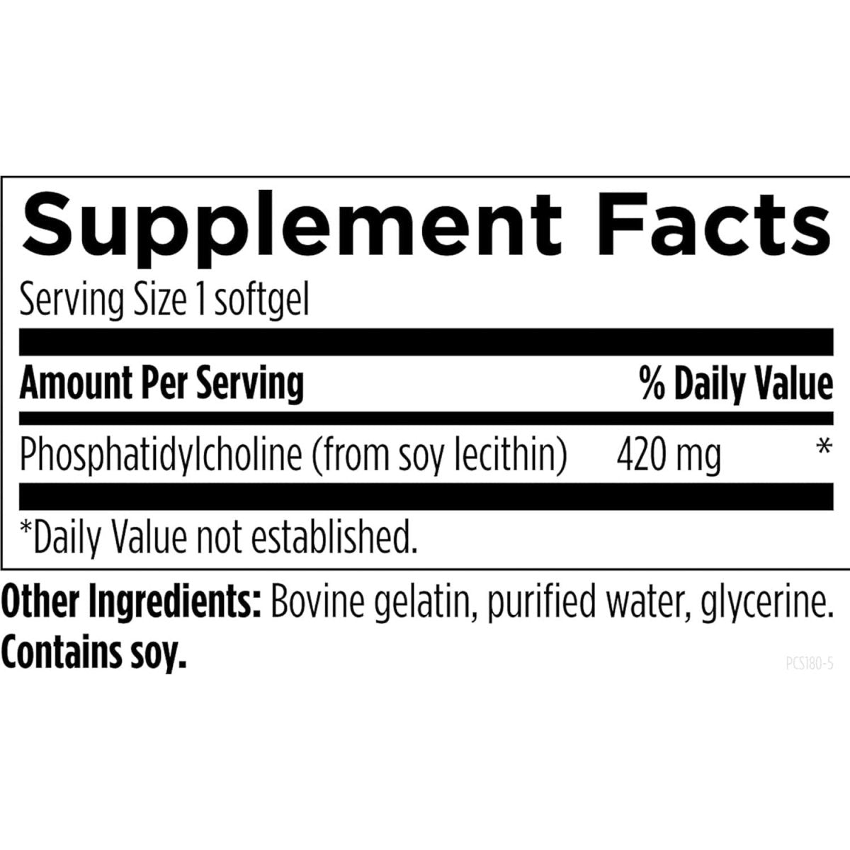 Designs for Health Phosphatidylcholine Softgels - Support Liver + Brain Health (180 Softgels) - Suppviv