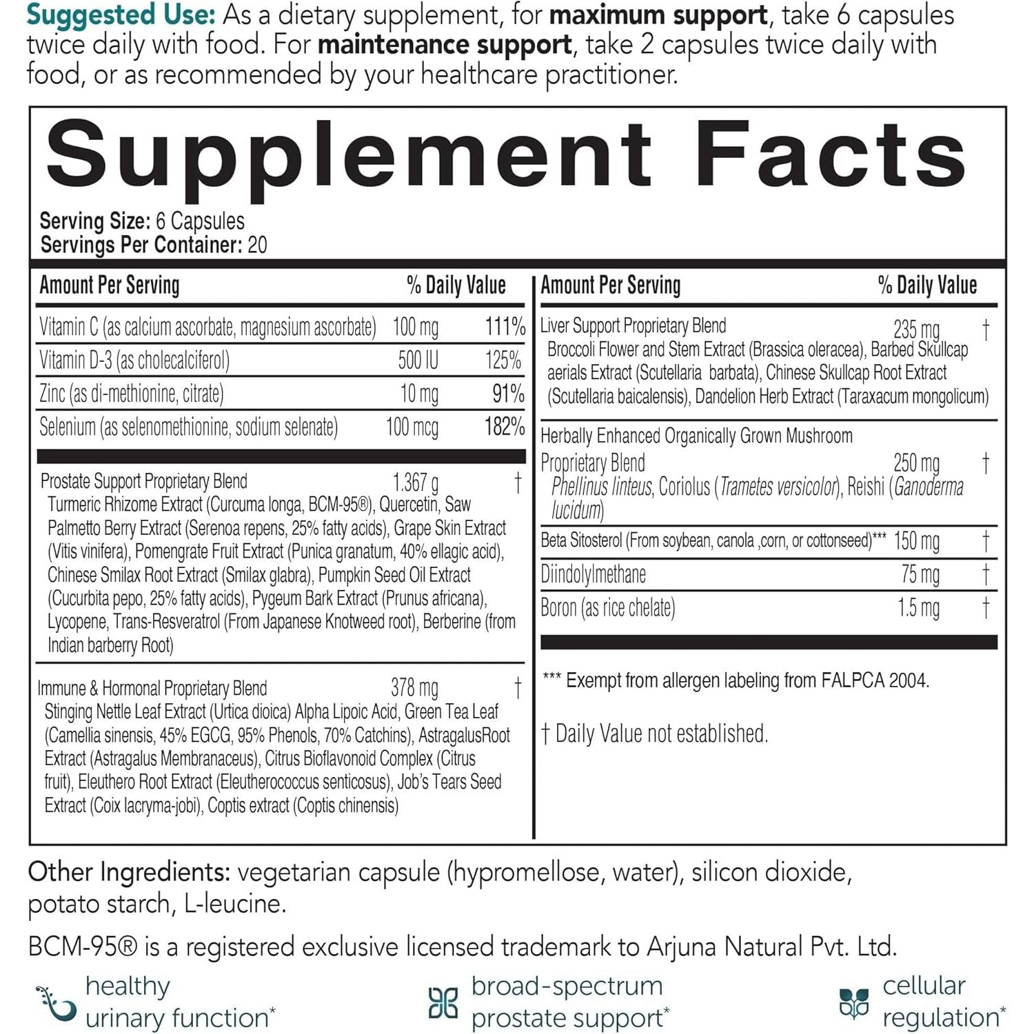 Econugenics Prostacaid – Prostate Health Supplement – Helps W/Detox, Immune Support – 120 Capsules