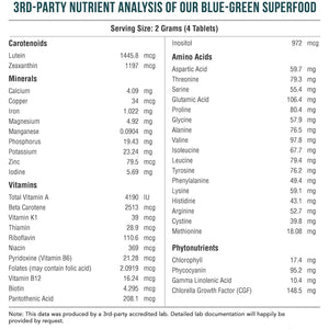 Organic Spirulina & Chlorella Tablets – 4 Organic Certifications, Raw, Non-Irradiated – 50/50 Blue Green Algae Blend – Antioxidant Content Equal to 5 Servings of Vegetables (120 Tablets)