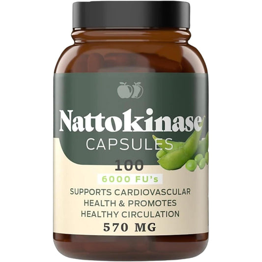 Complete Natural Products Nattokinase Capsules - 100 Count 570Mg 6000Fu'S