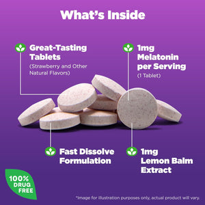 Natrol Kids Fast Dissolve Melatonin 1 Mg 30 Day Supply