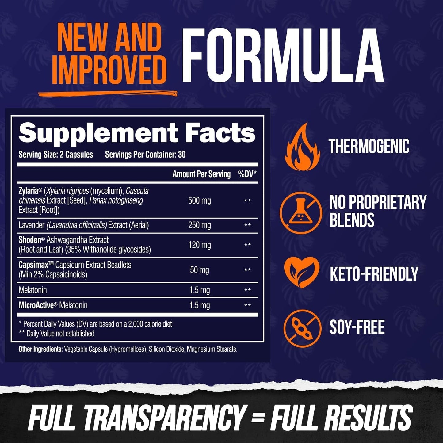 ALPHA LION Night Burn Metabolism Booster for Weight Loss (60 Capsules)