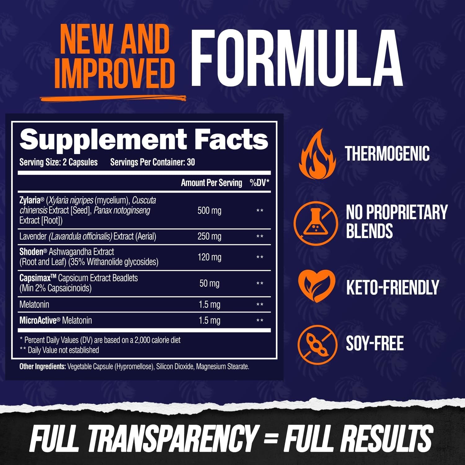 ALPHA LION Night Burn Metabolism Booster for Weight Loss (60 Capsules)