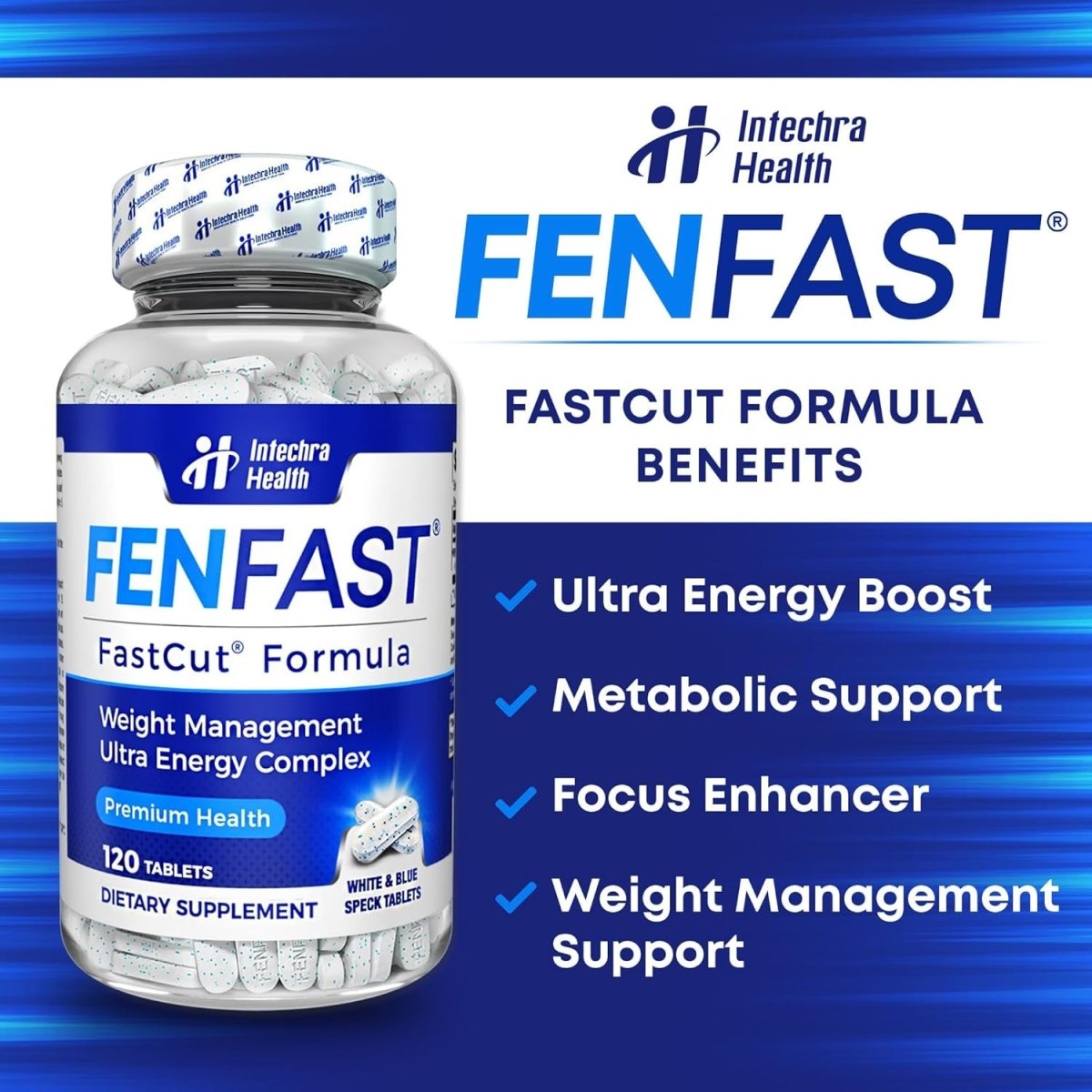 Diet Pills That Work for Weight Management Best Diet Pills + Powerful Energy Boost 120 White Blue Tablets - Suppviv