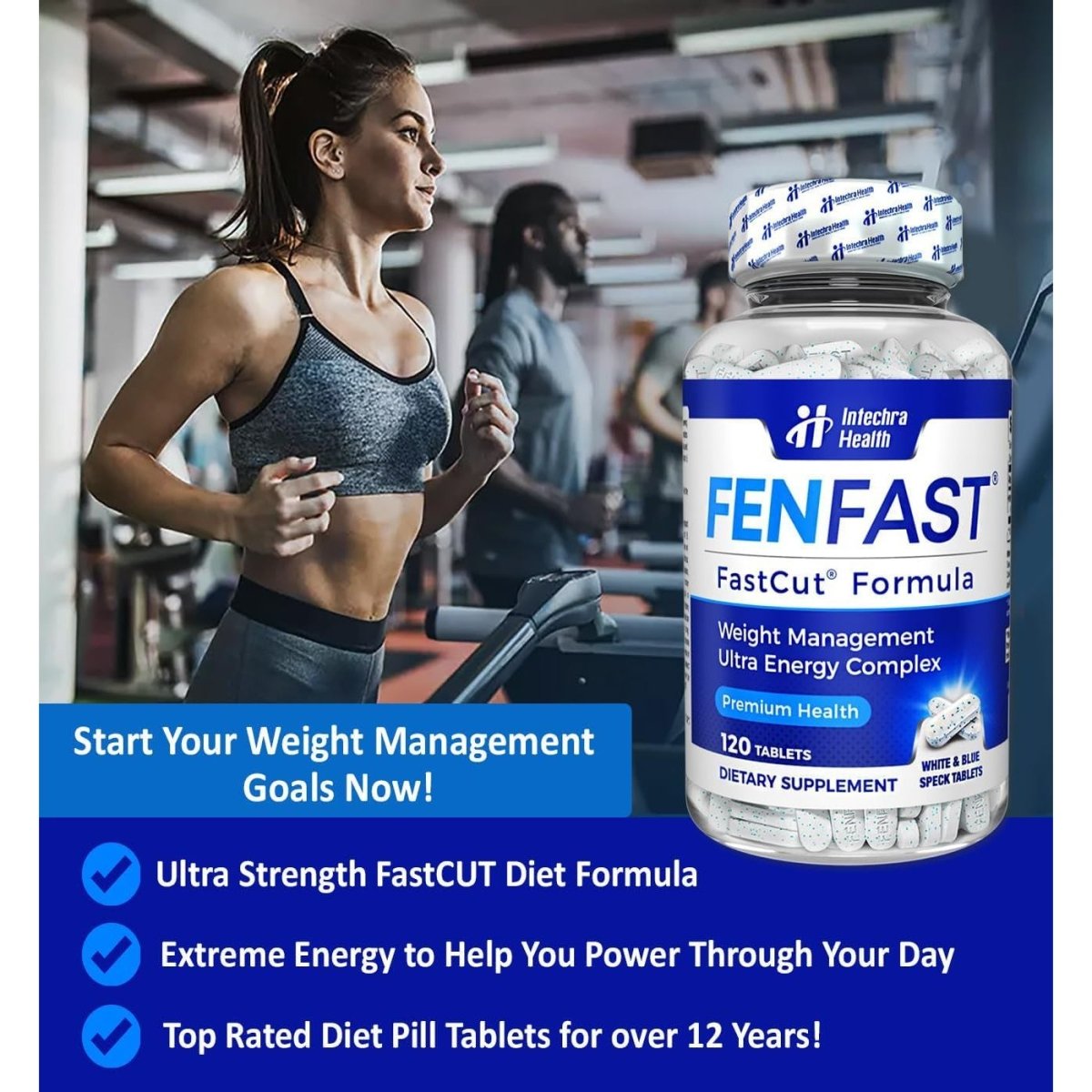 Diet Pills That Work for Weight Management Best Diet Pills + Powerful Energy Boost 120 White Blue Tablets - Suppviv