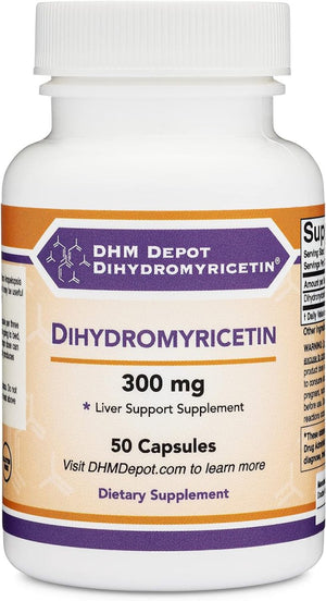 Dihydromyricetin (DHM) 50 Capsules, 300Mg, Liver Support Supplement - Suppviv