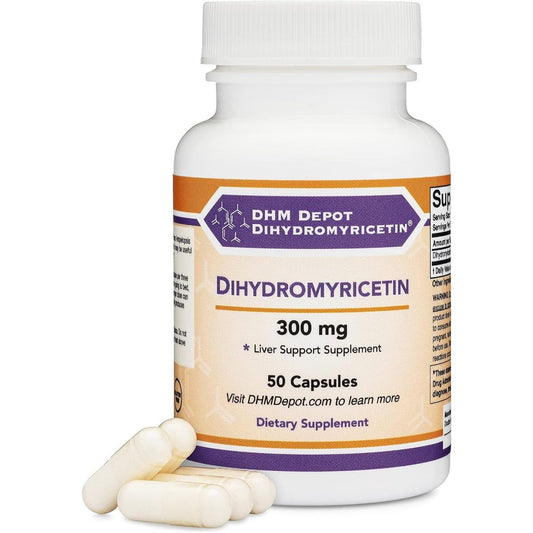 Dihydromyricetin (DHM) 50 Capsules, 300Mg, Liver Support Supplement - Suppviv