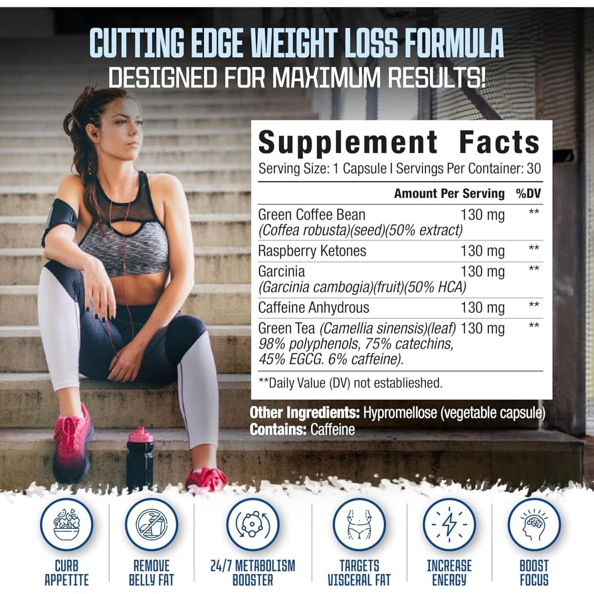 Doc Certified | Belly Fat Burner Weight Loss Pills for Women | Appetite Suppressant, 60 Capsules - Suppviv