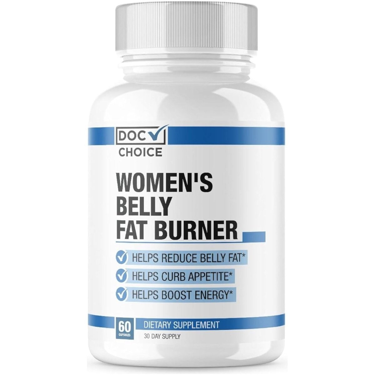 Doc Certified | Belly Fat Burner Weight Loss Pills for Women | Appetite Suppressant, 60 Capsules - Suppviv