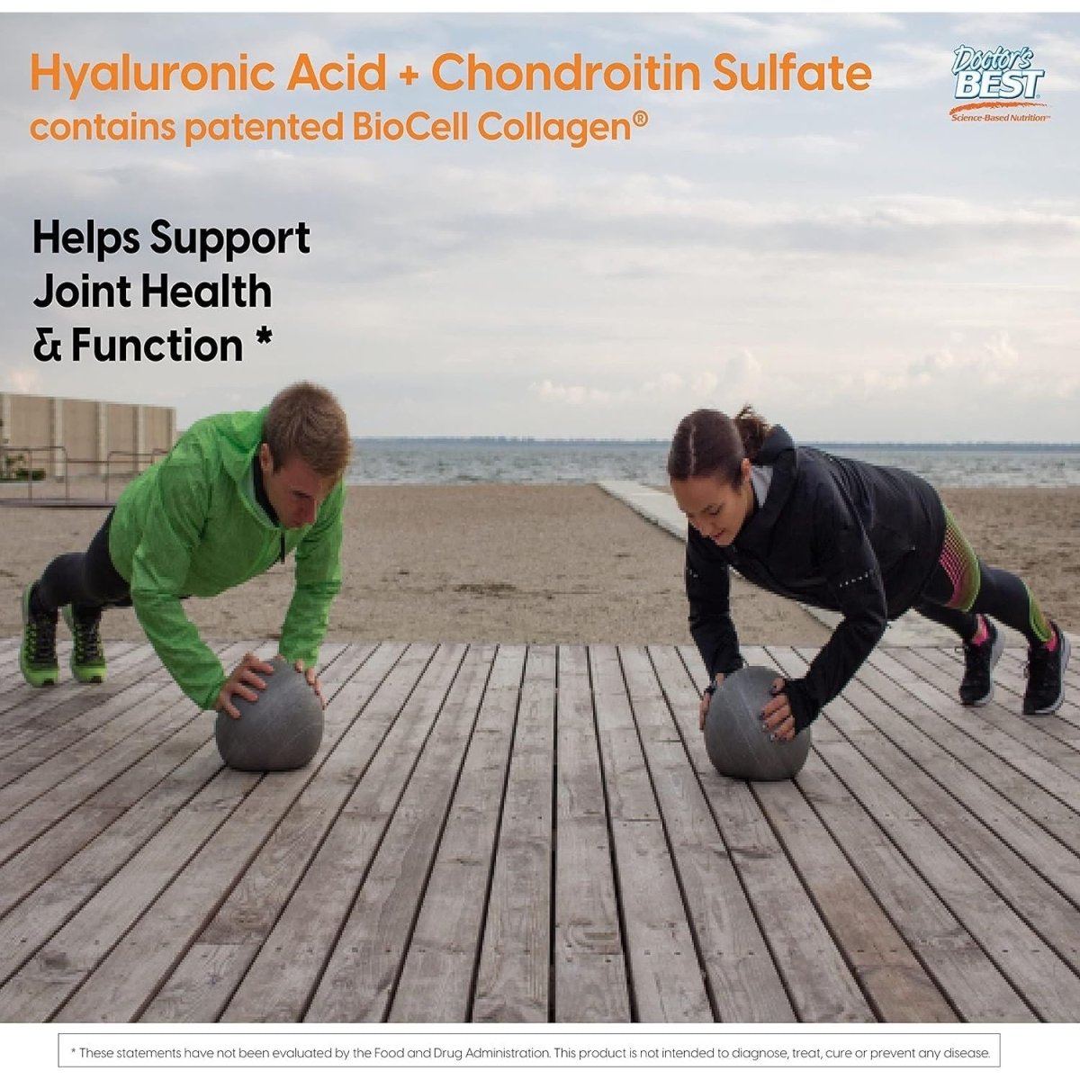 Doctor'S Best Hyaluronic Acid with Chondroitin Sulfate, 180 Count (Pack of 1) - Suppviv