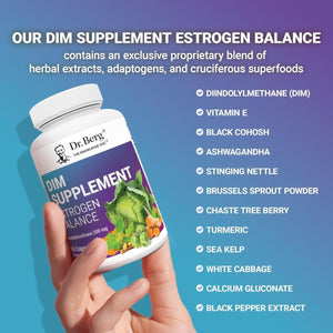 Dr. Berg DIM Supplement Estrogen Balance - 60 Capsules - Suppviv