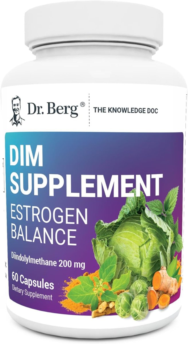 Dr. Berg DIM Supplement Estrogen Balance - 60 Capsules - Suppviv