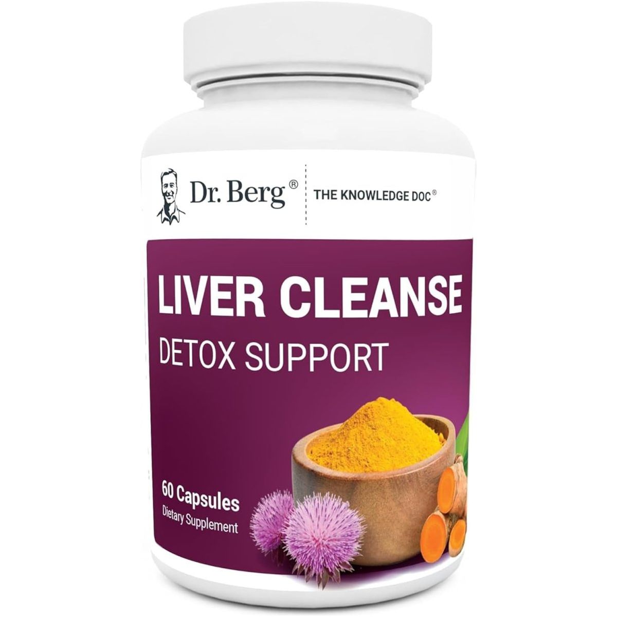 Dr. Berg Liver Cleanse Detox Milk Thistle Supplement 60 Capsules - Suppviv