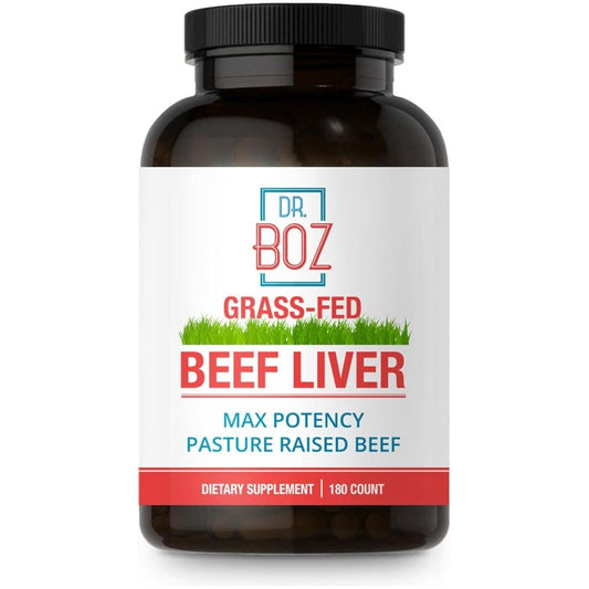 Dr. Boz - Beef Liver Capsules - Nutrient Dense Supplement - [180 Count] - Suppviv