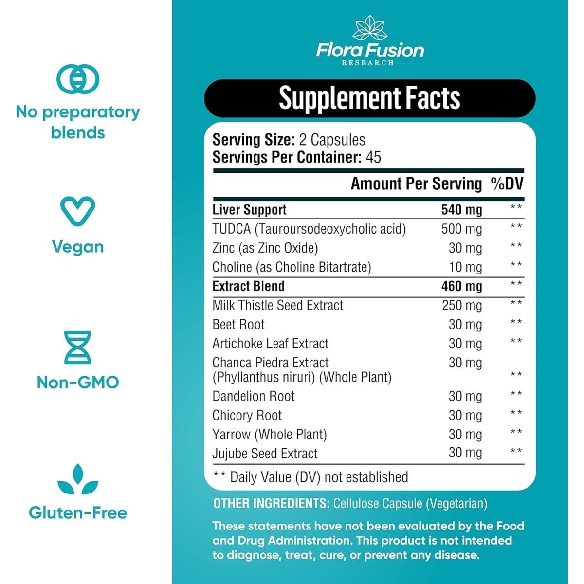 Dr. Miller'S Tudca Bile Salt Liver Supplement 1000Mg (45 Day Supply) - Suppviv