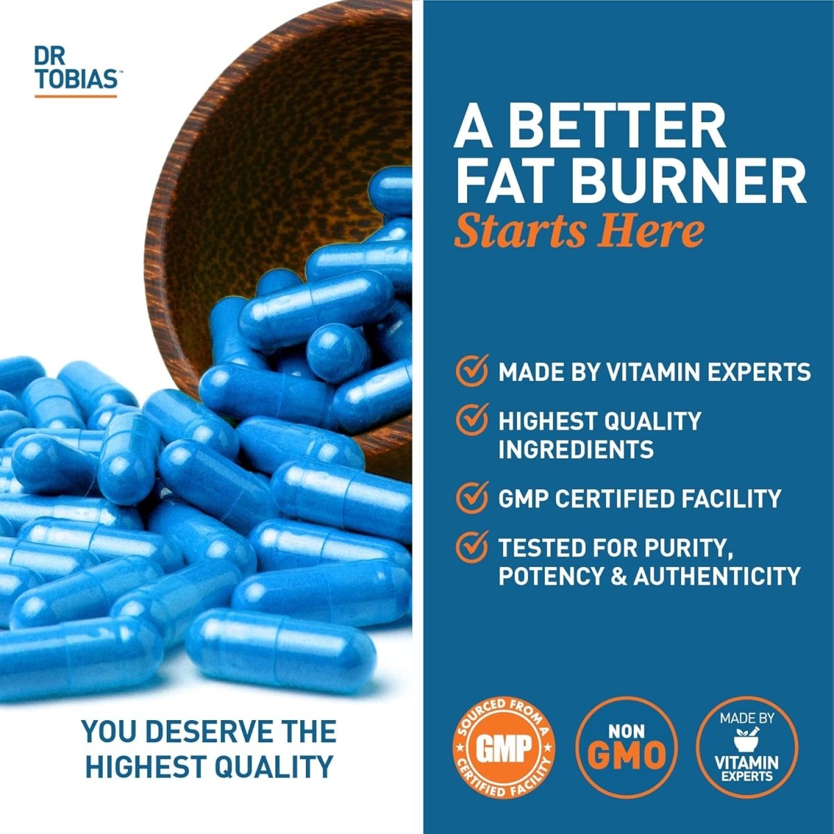 Dr. Tobias Fat Burner Nightly, Night Time Metabolic Support , 60 Capsules - Suppviv