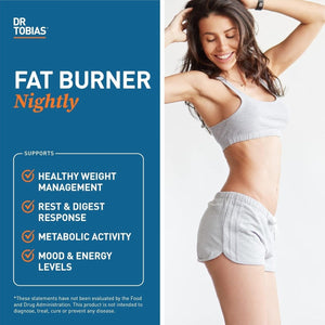Dr. Tobias Fat Burner Nightly, Night Time Metabolic Support , 60 Capsules - Suppviv