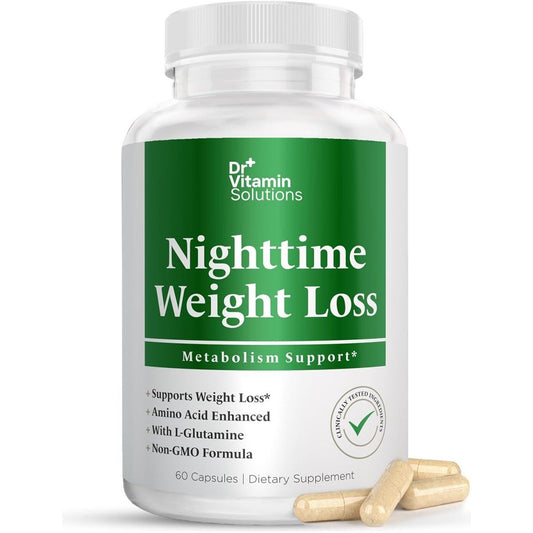 Dr Vitamin Nighttime Fat Burner Supplements - Appetite Suppressants for Weight Loss - 60 Capsules - Suppviv