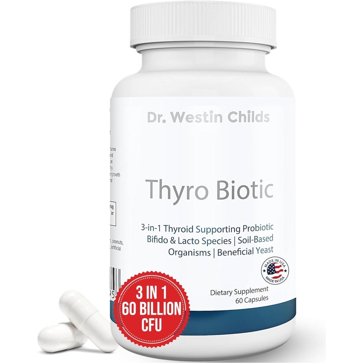 Dr. Westin Childs Thyro Biotic - Probiotic for Women - Thyroid, Digestive Health & Hormones 30 Servings - Suppviv
