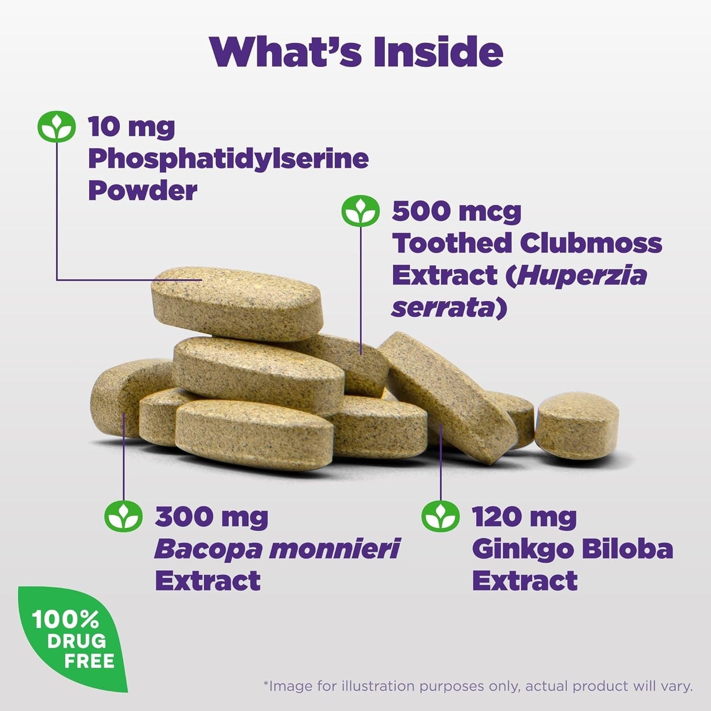 Natrol Memory Complex with Ginkgo Biloba 120Mg and B Vitamins for Brain Health and Memory Support, 60 Tablets