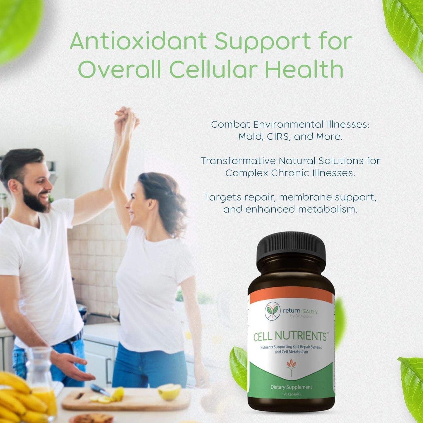 Cell Nutrients | Promotes Cell and Membrane Repair & Cell Metabolism 120 Caps