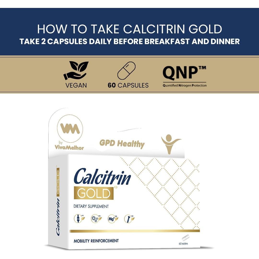 Calcitrin Gold Dietary Supplement, Mobility Reinforcement, 60 Tablets