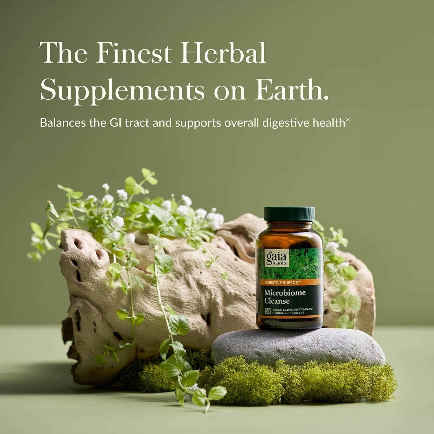 Gaia Herbs Microbiome Cleanse with Black Walnut, Sweet Wormwood, Oregano & Peppermint (30-Day Supply)